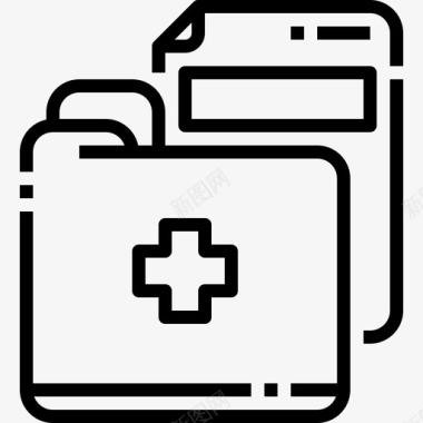 医疗文件夹数据文件图标