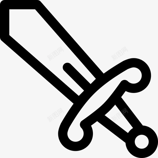 剑刀切割svg_新图网 https://ixintu.com 剑刀 切割 金属 锋利 武器 幻想