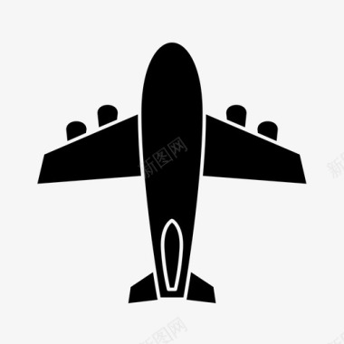 飞机航班旅游图标