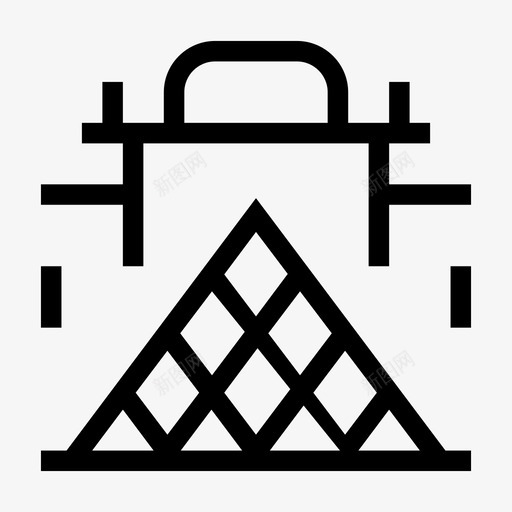 卢浮宫博物馆建筑地标svg_新图网 https://ixintu.com 卢浮宫 博物馆 建筑 地标 巴黎 金字塔 旅游 纪念碑
