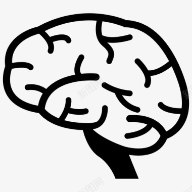 人脑解剖学智力图标
