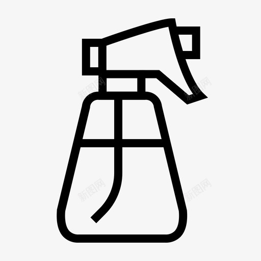喷雾器理发器瓶子svg_新图网 https://ixintu.com 喷雾器 理发器 瓶子 清洁剂 雾状