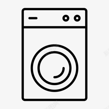 洗衣机清洁器洗衣房图标