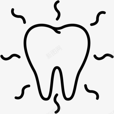 过敏性牙齿牙齿疼痛图标