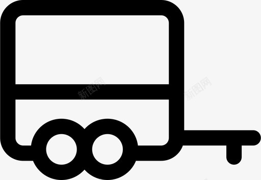 拖车汽车货物图标