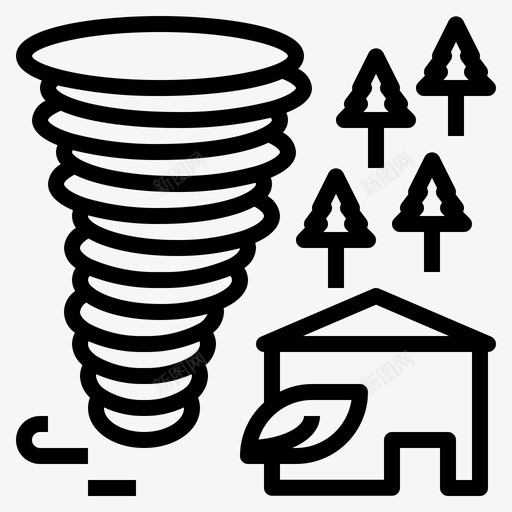 空气绿色家svg_新图网 https://ixintu.com 空气 绿色家 树风 环境
