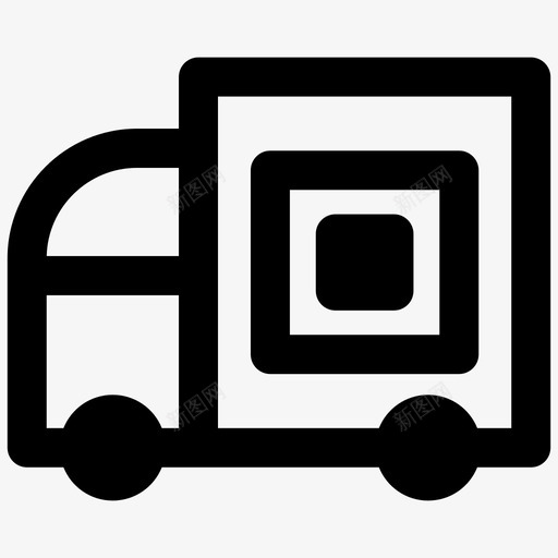 送货车货物运输svg_新图网 https://ixintu.com 送货 货车 货物运输