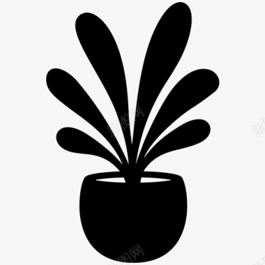 采购产品植物装饰家图标