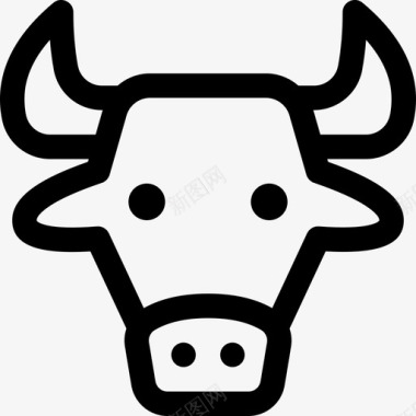 牛动物家养图标