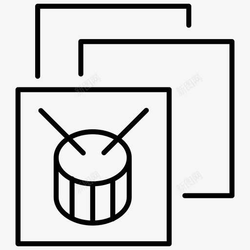 鼓音响乐队svg_新图网 https://ixintu.com 音响 乐队 乐器