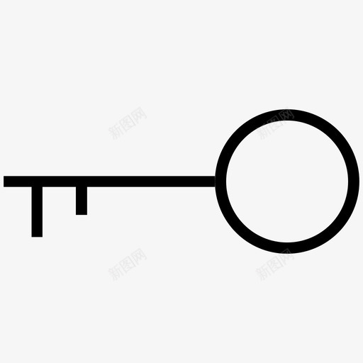 钥匙进入门钥匙svg_新图网 https://ixintu.com 钥匙 通行证 进入 入门 密码 基本 图标