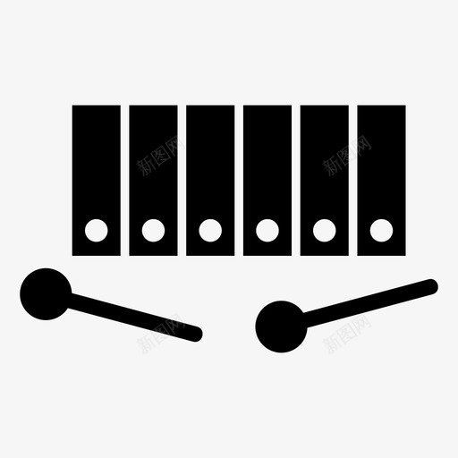 木琴乐器旋律svg_新图网 https://ixintu.com 音乐 木琴 乐器 旋律 音乐声 声音