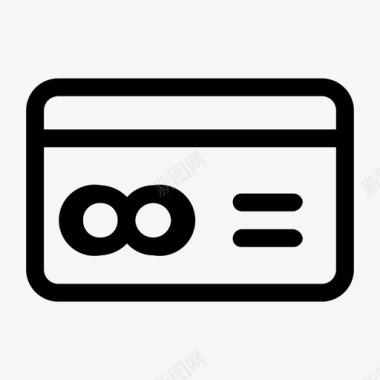 信用卡业务概念图标