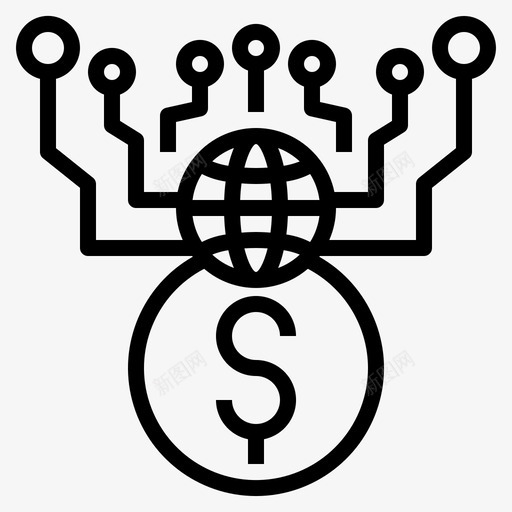 技术互联网货币svg_新图网 https://ixintu.com 在线交易 技术 互联网 货币