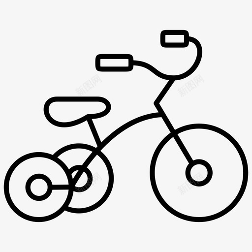 自行车儿童交通工具svg_新图网 https://ixintu.com 自行车 儿童 交通工具