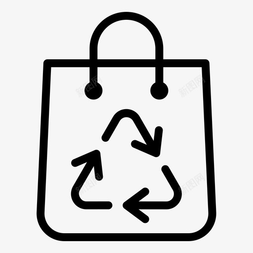 袋回收生态环境svg_新图网 https://ixintu.com 回收 生态环境 垃圾