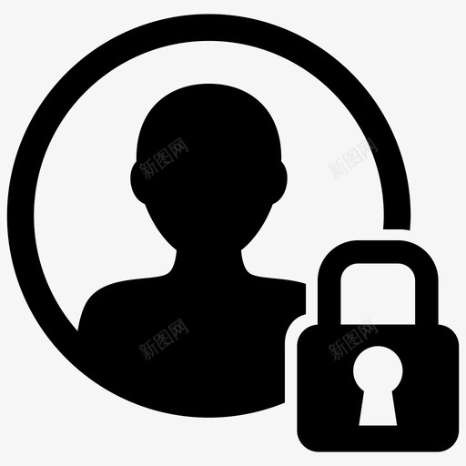 用户锁定帐户安全svg_新图网 https://ixintu.com 用户 锁定 安全 帐户 防病毒 互联网 部分