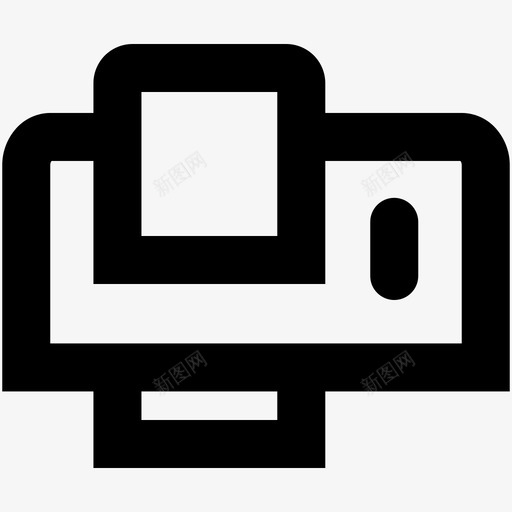 打印机传真硬件svg_新图网 https://ixintu.com 打印机 传真 硬件 打印 计算机 粗体 线条