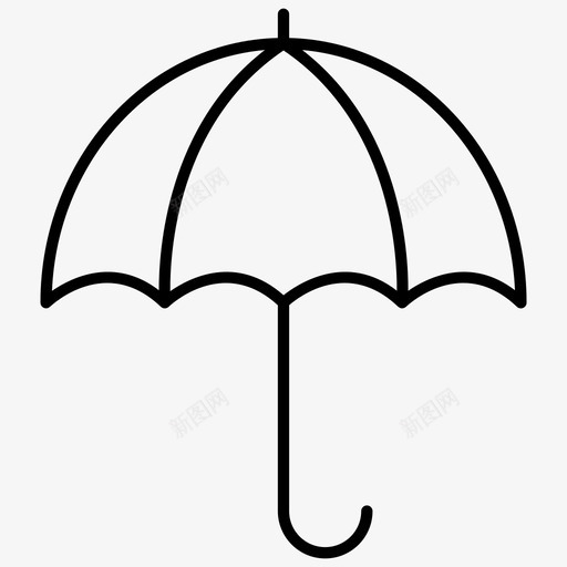 伞多云降落伞svg_新图网 https://ixintu.com 多云 降落伞 防护 雨雨 冬天