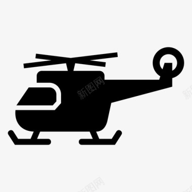 直升飞机飞机运输图标