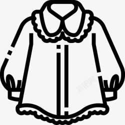 秋装衬衫带披肩连衣裙女式衬衫服装连衣裙高清图片