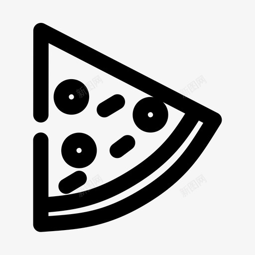 比萨饼快餐意大利食品svg_新图网 https://ixintu.com 食品 比萨饼 快餐 意大利 垃圾 系列 图标