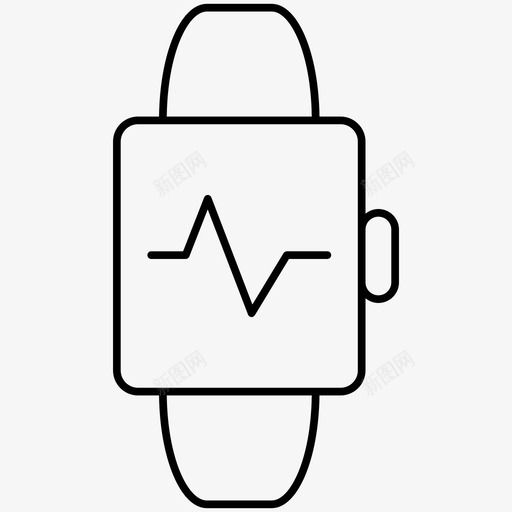 智能手表心跳心脏监护仪svg_新图网 https://ixintu.com 智能 手表 心跳 心脏 监护仪 医疗 可穿 穿戴 医疗保健 轮廓 图标