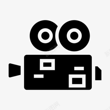 摄影机电影院方向娱乐图标