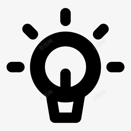 提示应用程序灯泡svg_新图网 https://ixintu.com 提示 应用程序 灯泡 用户界面 足够 简单