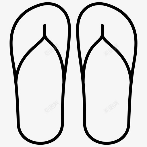 人字拖海滩衣服svg_新图网 https://ixintu.com 人字 拖人字 海滩 衣服 脚鞋 拖鞋 夏天