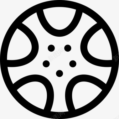 轮辋汽车轮盘图标