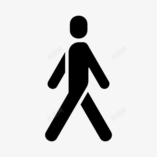 行走人轮廓svg_新图网 https://ixintu.com 行走 人人 轮廓 漫步 人的 姿势
