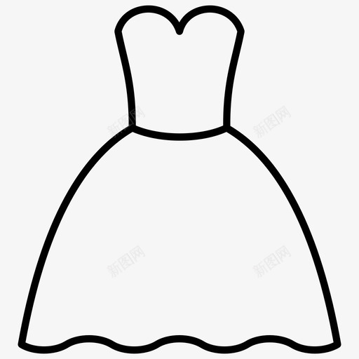 婚纱打扮时尚svg_新图网 https://ixintu.com 婚纱 打扮 时尚 时髦 穿着 衣服