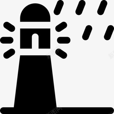 灯塔航海雨图标