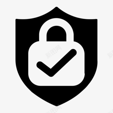 安全保护加密防火墙图标