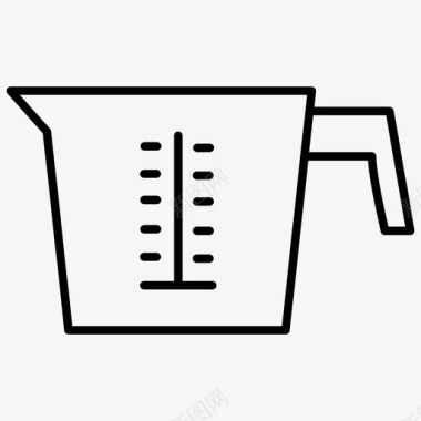 量杯水壶厨房用具图标
