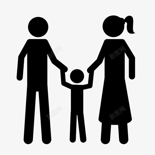 和父母一起散步和父母孩子svg_新图网 https://ixintu.com 父母 一起 散步 孩子 家人 幸福 家庭