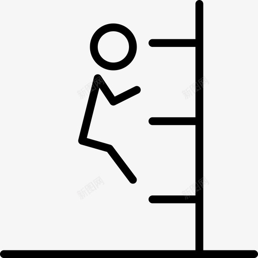 攀岩壁架运动svg_新图网 https://ixintu.com 攀岩 岩壁 运动 楼梯 锻炼 社会