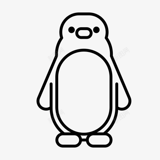 企鹅动物可爱svg_新图网 https://ixintu.com 极地 企鹅 动物 可爱 海洋 生活