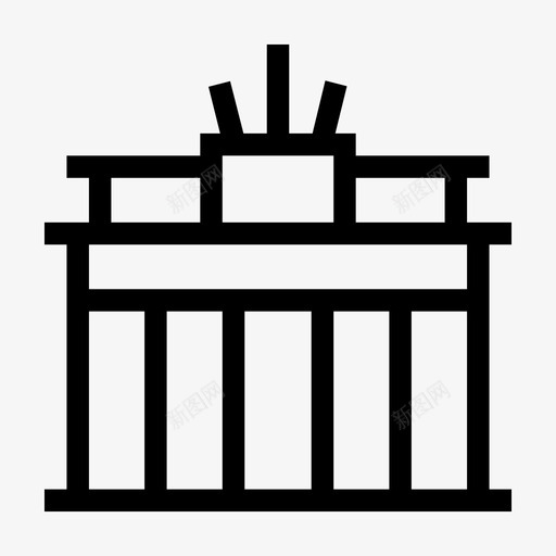 勃兰登堡门柏林建筑svg_新图网 https://ixintu.com 登堡 勃兰 门勃 兰登 柏林 建筑 地标 旅游 古迹