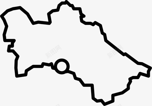 土库曼斯坦阿什哈巴德亚洲图标