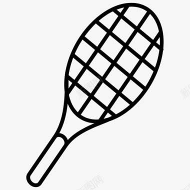网球拍球健身房图标