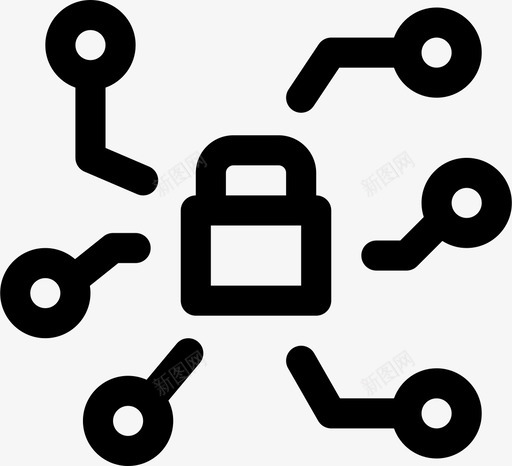 锁定加密货币svg_新图网 https://ixintu.com 货币 锁定 加密 网络 安全 安全区 区块