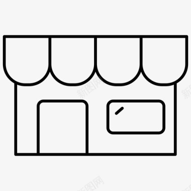 商店本地商业店面图标