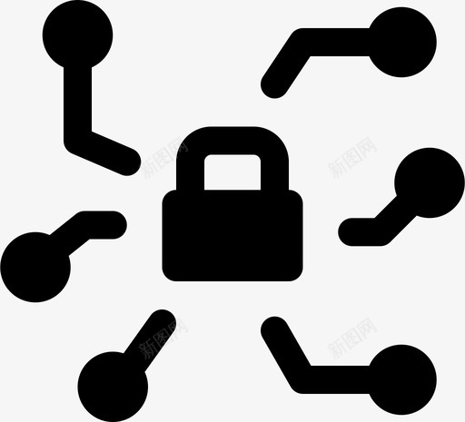 锁定加密货币svg_新图网 https://ixintu.com 货币 锁定 加密 网络 安全 安全区 区块 填充