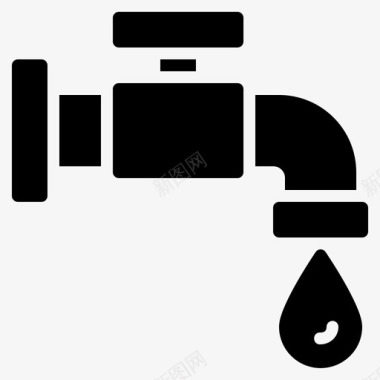 水龙头滴水水管工图标