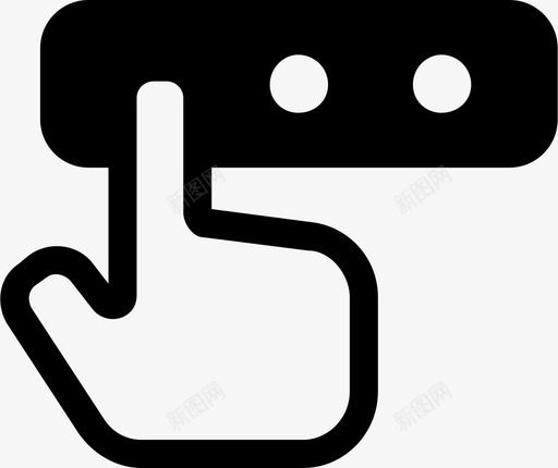 单击手指手势svg_新图网 https://ixintu.com 单击 手指 手势 密码