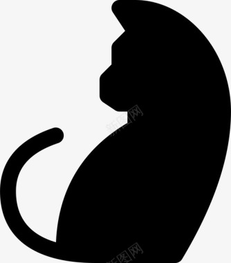 猫食肉动物家养图标