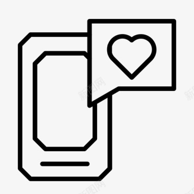 爱情聊天手机浪漫图标