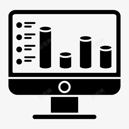 图表分析计算机svg_新图网 https://ixintu.com 图表 分析 分析图 计算机 个人电脑 圆形 商业 金融 雕文